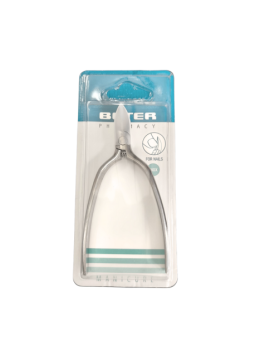 Alicate manicura uñas cromado superpuesto