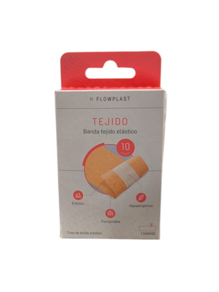 Flowplast Banda Tejido Elastico Banda 10 X 6 Cm. 10 U