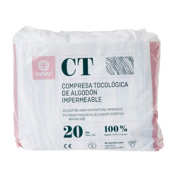 compresa tocologica algodon