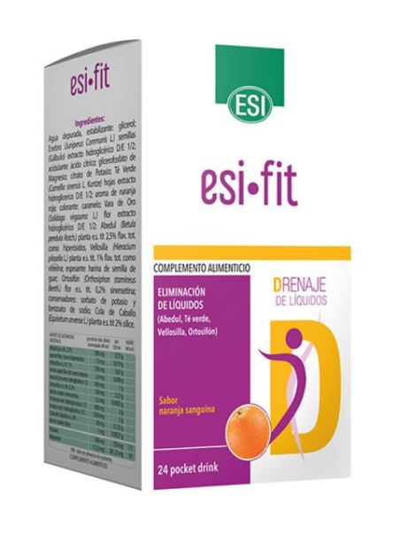 ESI Fit Drena Pocket Drink 24 Sobres | Saludable Medic
