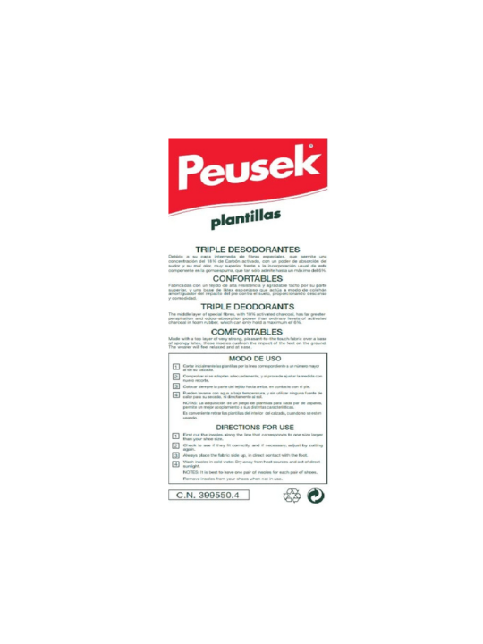 Peusek foot template