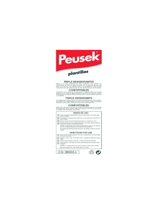 Peusek foot template